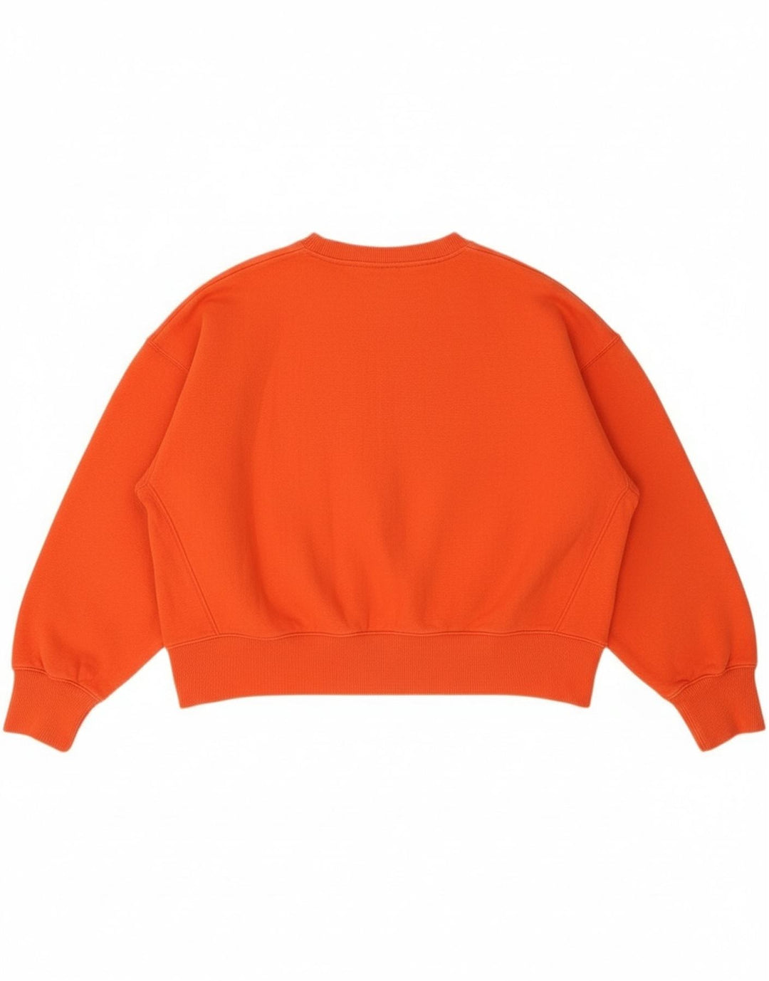 Nike Womens Crop Oversized Sweatshirt Pullover UK 14 Mittelrote Baumwolle