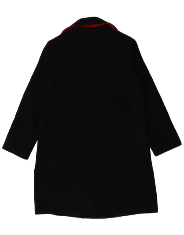 Topshop Damen Übergroßer zweireihiger Mantel UK 6 XS Marineblau Polyester