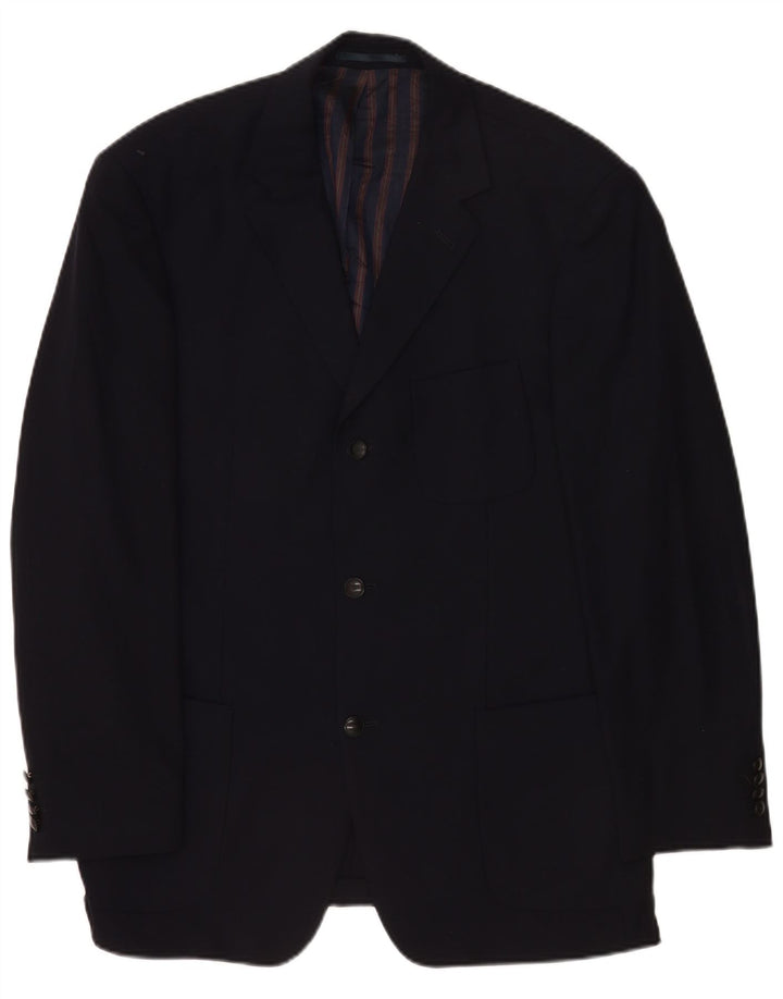 Hugo Boss Herren-Blazer mit 3 Knöpfen, EU 52, XL, Marineblau, Schurwolle