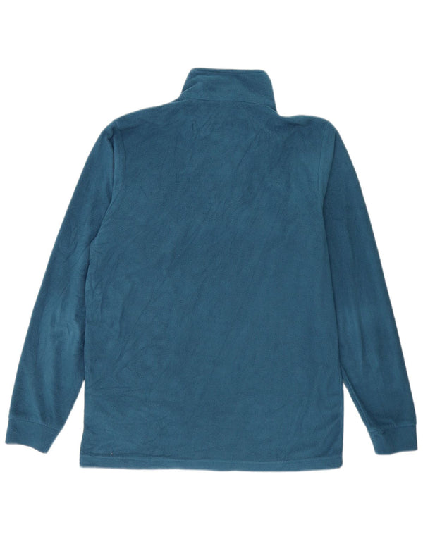 Brugi Mens Zip Neck Fleece Jumper Large Blue