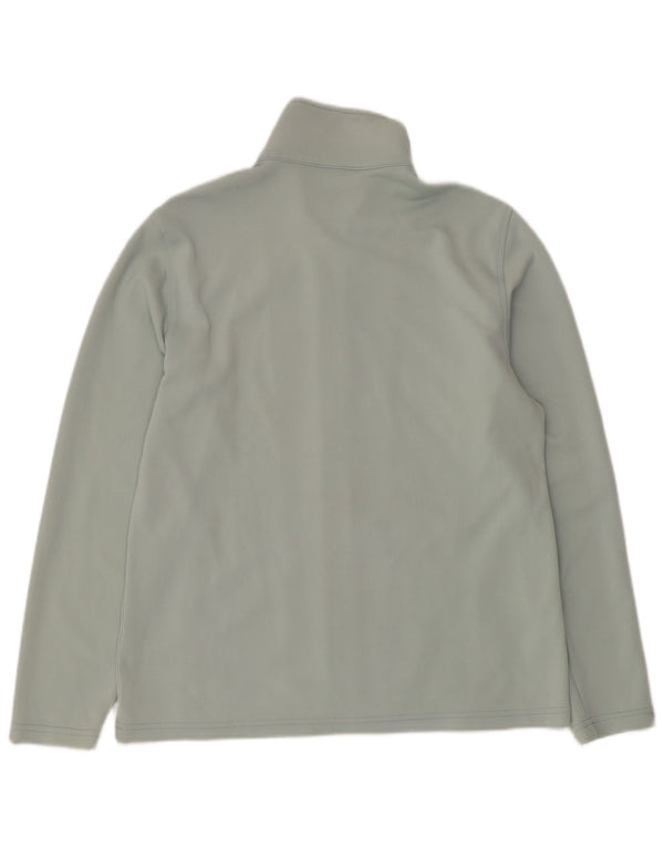 Asics Damen Trainingsanzug Top Jacke UK 16 Large Blau Polyamid