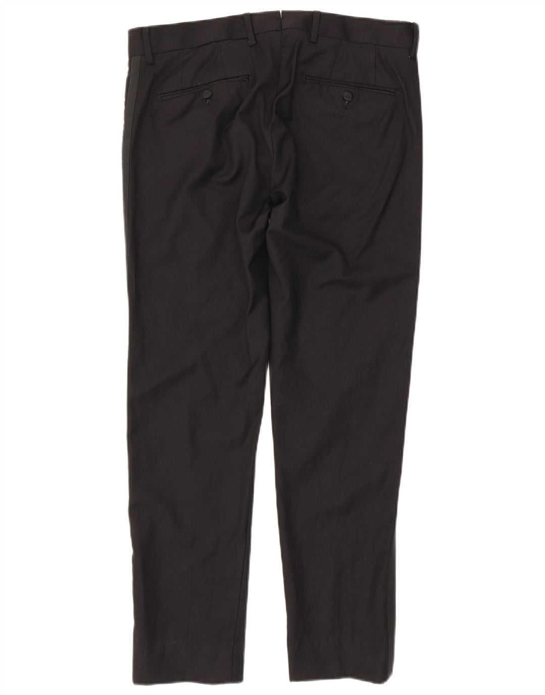 Gutteridge Herren Slim Anzughose IT 48 Medium W32 L29 Schwarz Polyester
