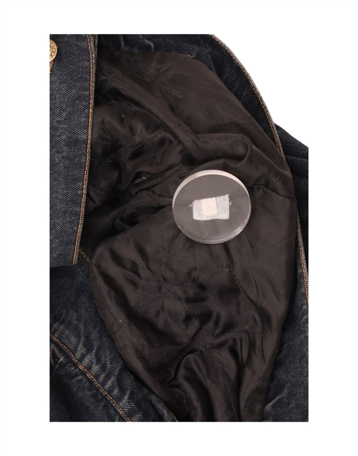 Vintage Damen Jeansjacke UK 16 Groß Blau