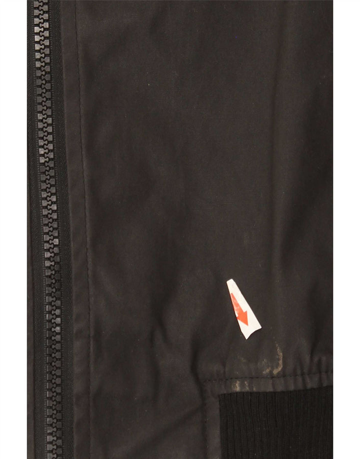 Superdry Herren Bomberjacke UK 38 Mittelschwarze Baumwolle