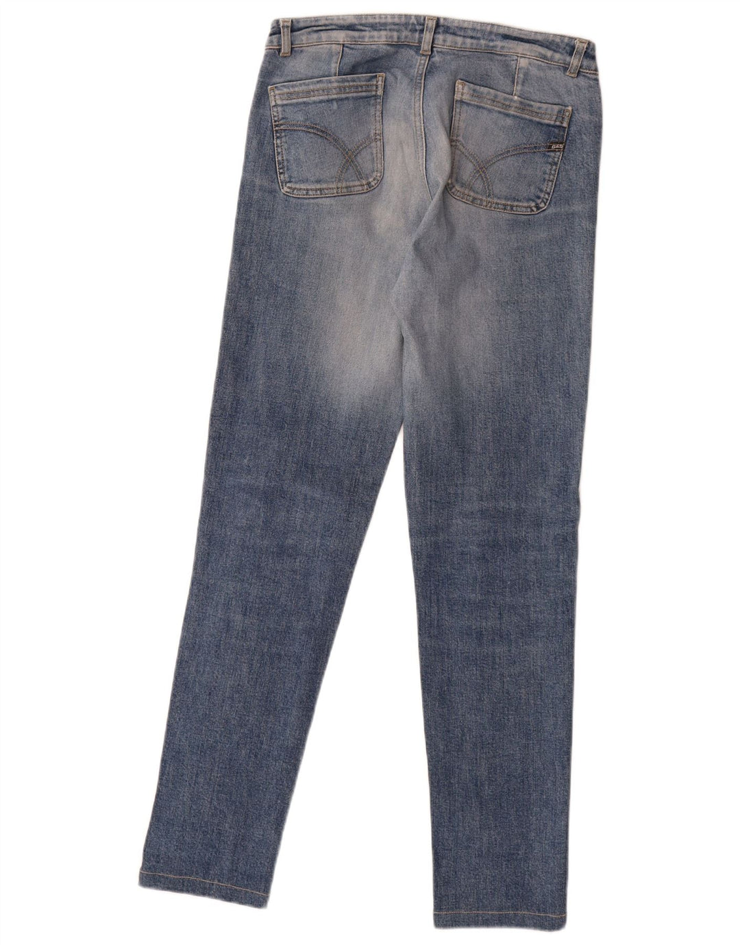 Gas Damen Slim Jeans W30 L30 Blaue Baumwolle