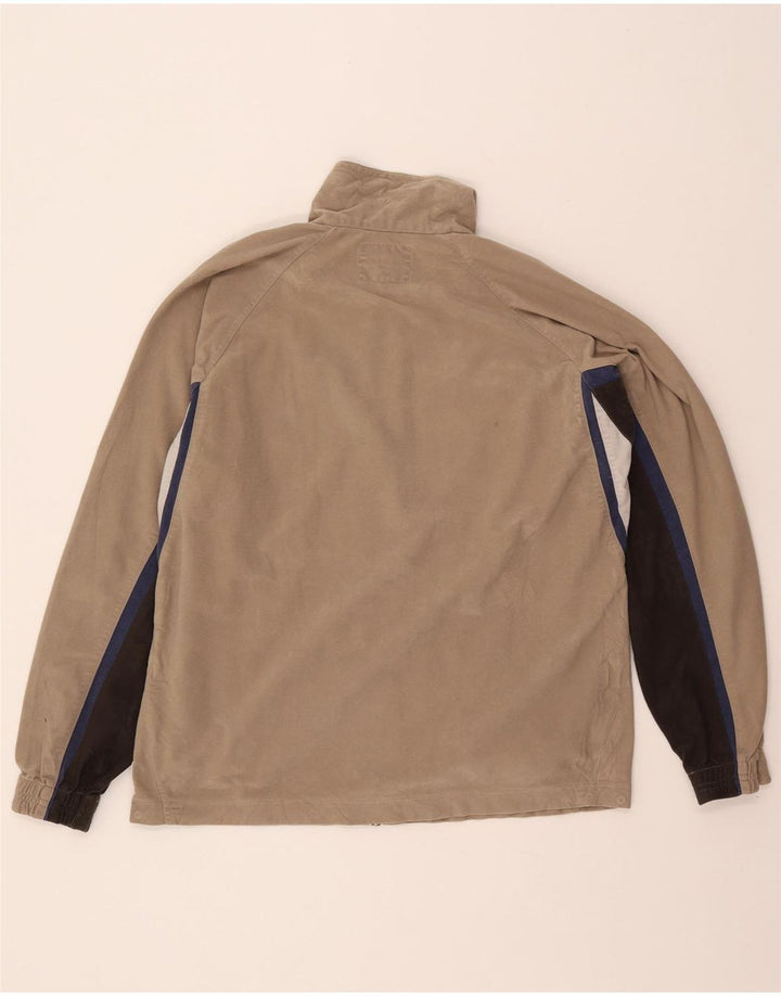 Diadora Herren-Trainingsanzug-Oberteil, Jacke, UK 38, Mittelbeige, Farbblock-Polyester