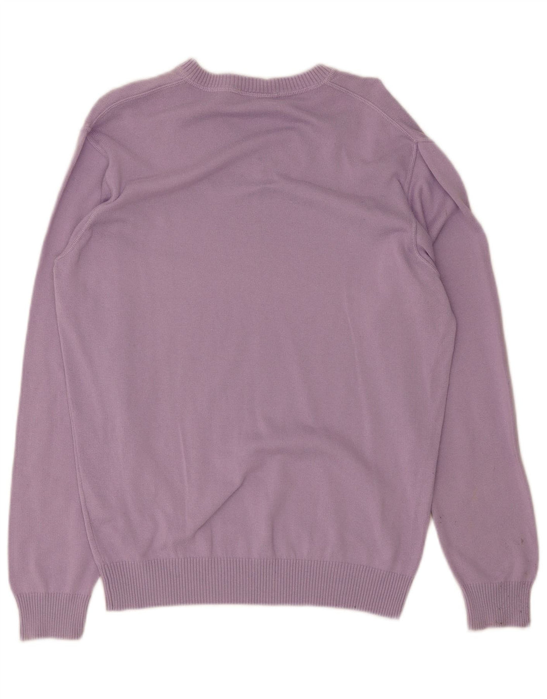 Lacoste Herren-Pullover mit V-Ausschnitt, Größe 5, groß, lila Baumwolle