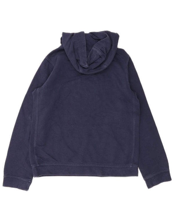 Nike Boys Hoodie Jumper 12-13 Years Large Navy Blue Cotton