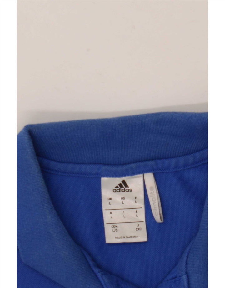 Adidas Herren Poloshirt Large Blau