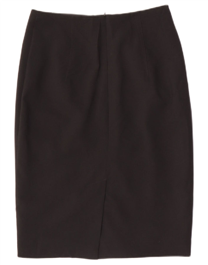 Marks & Spencer Damen Bleistiftrock UK 8 Small W28 Schwarz Polyester