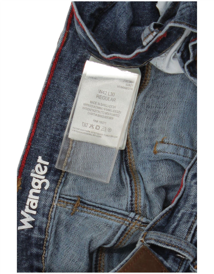 Wrangler Herren-Jeans mit normaler Passform, gerade Passform, W42, L30, Blau, Baumwolle