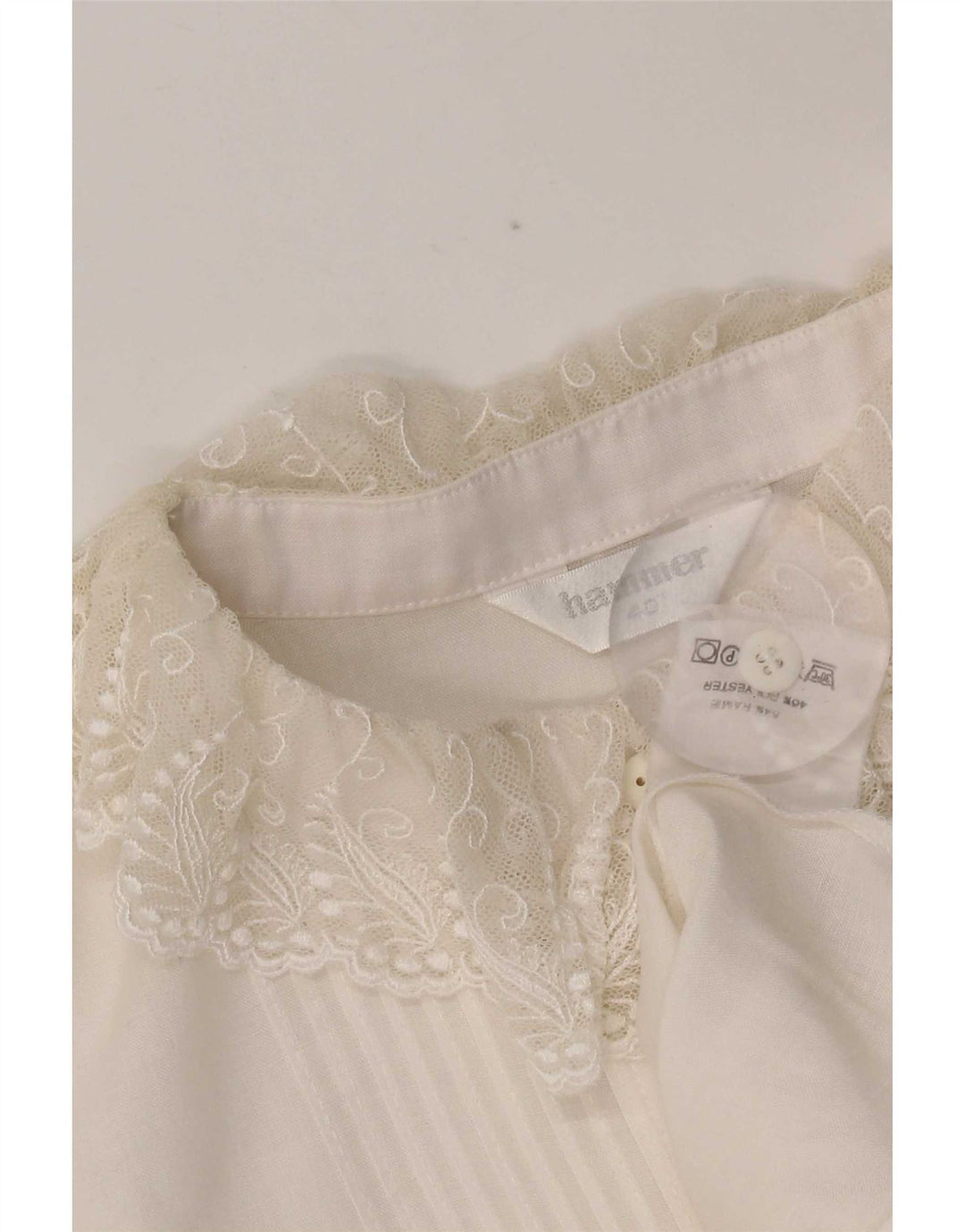 Hammer Damen Hemdbluse EU 40 Mittelweiß Ramie