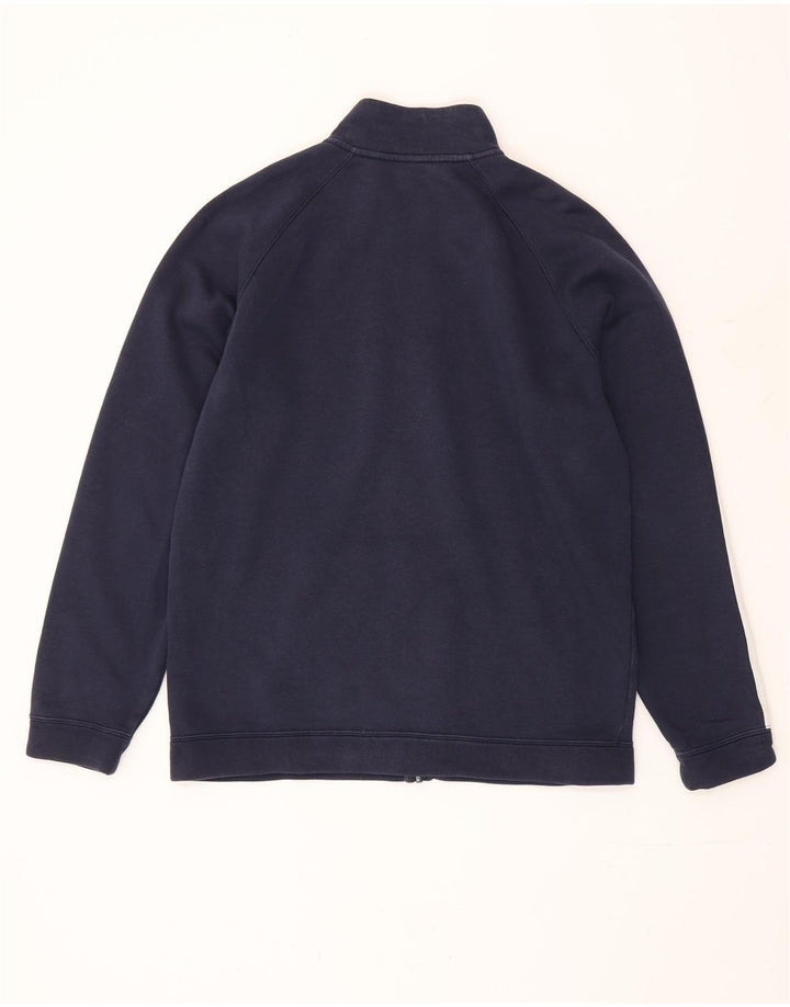 Nike Herren-Trainingsanzugoberteil, große marineblaue Colourblock-Baumwolle