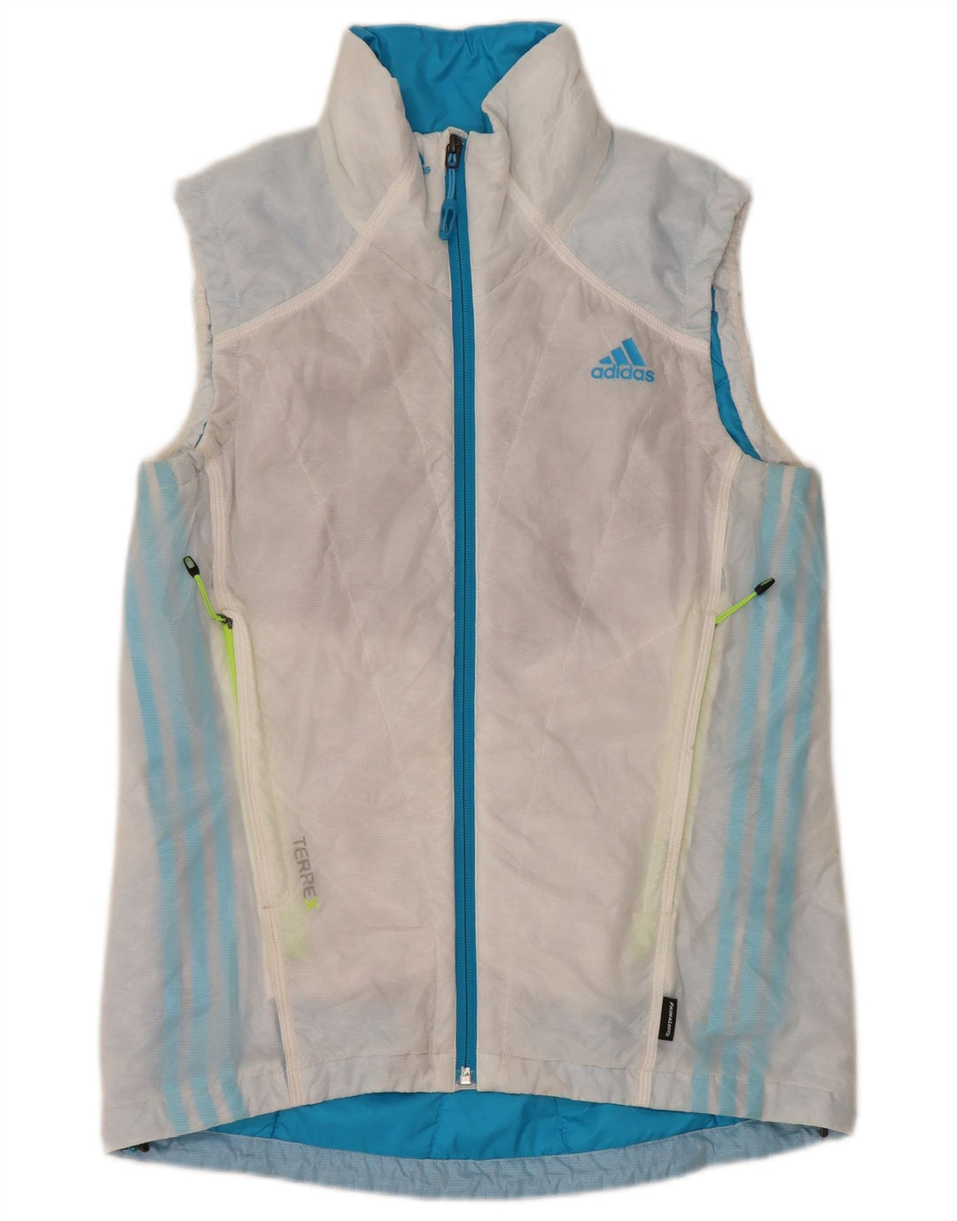 Adidas Damen Terrex gepolsterte Weste UK 12 mittelweißes Polyester