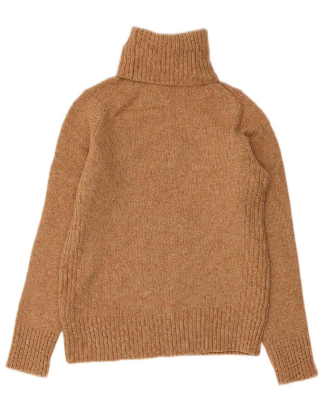 MARKS & SPENCER Rollkragenpullover für Damen, Gr. 8, Beige, Wolle für Damen
