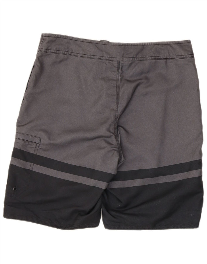 Gap Herren-Cargo-Badeshorts, klein, graues Farbblock-Polyester