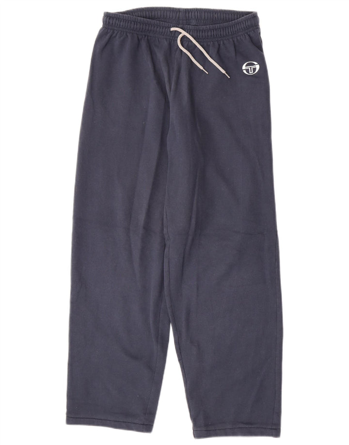 Sergio Tacchini Herren-Trainingshose, mittelmarineblaue Baumwolle