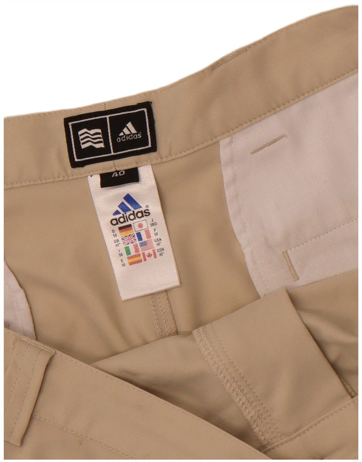 Adidas Herren Chino Shorts W40 XL Beige Polyester