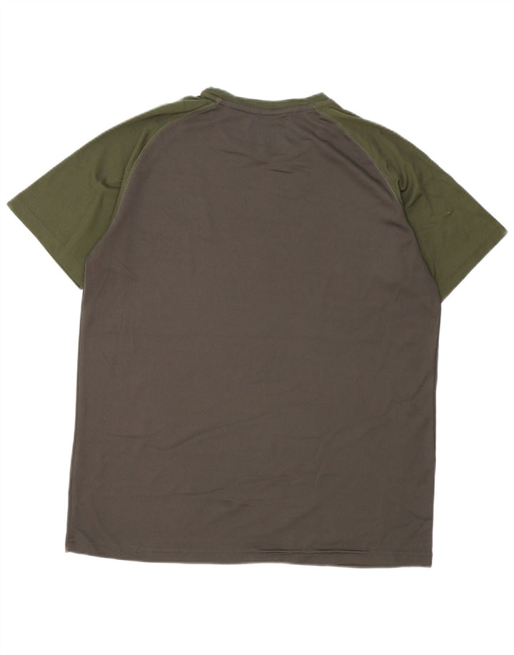 Mountain Warehouse Herren-T-Shirt-Oberteil, großes, graues Farbblock-Polyester