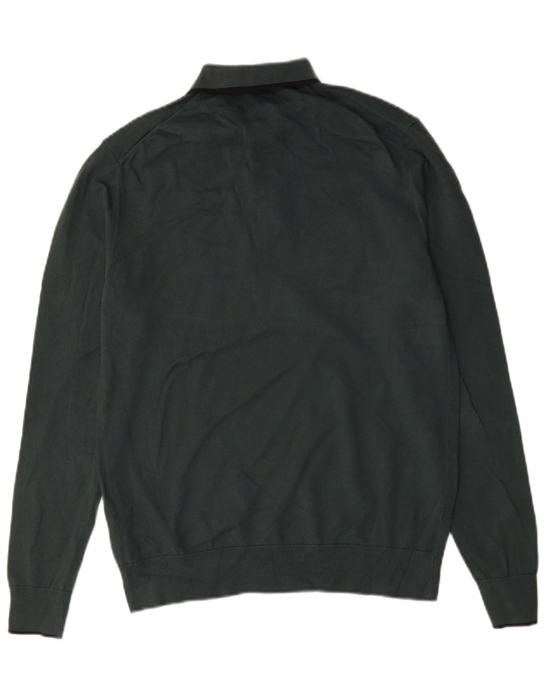 Marks & Spencer Herren Rollkragenpullover aus mittelgrüner Baumwolle