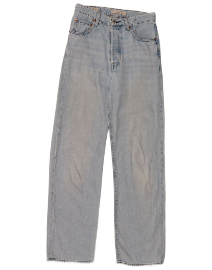 Levi's Damen Ribcage Straight Jeans W25 L29 Blaue Baumwolle