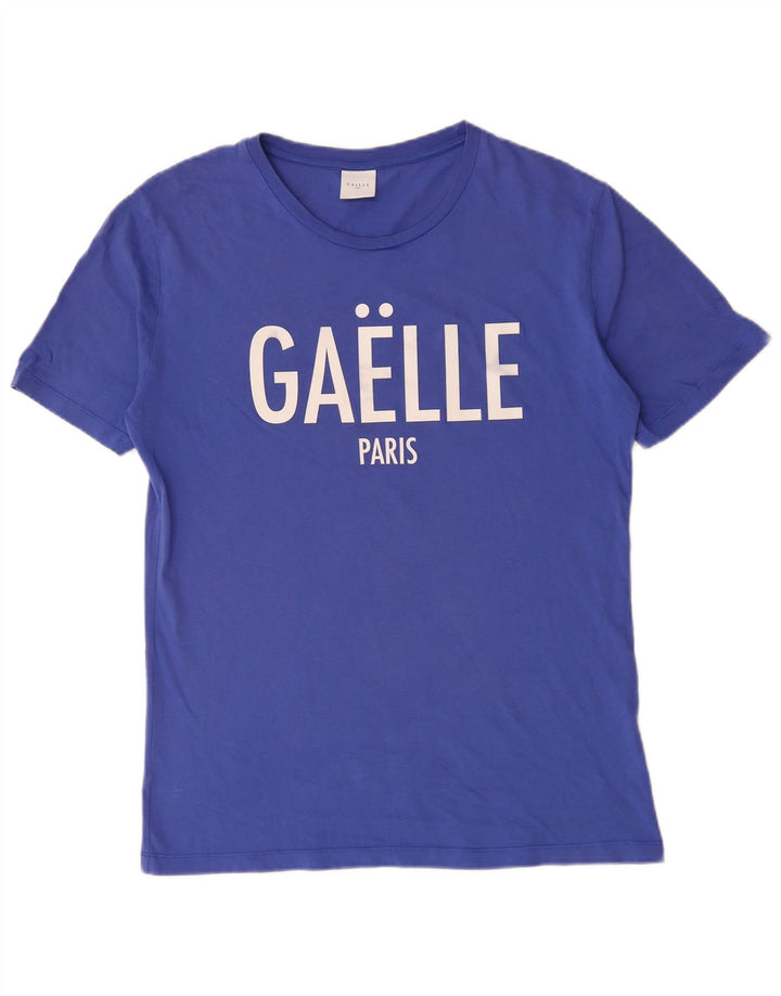 Gaelle Herren-T-Shirt mit Grafik, Größe S, Blau
