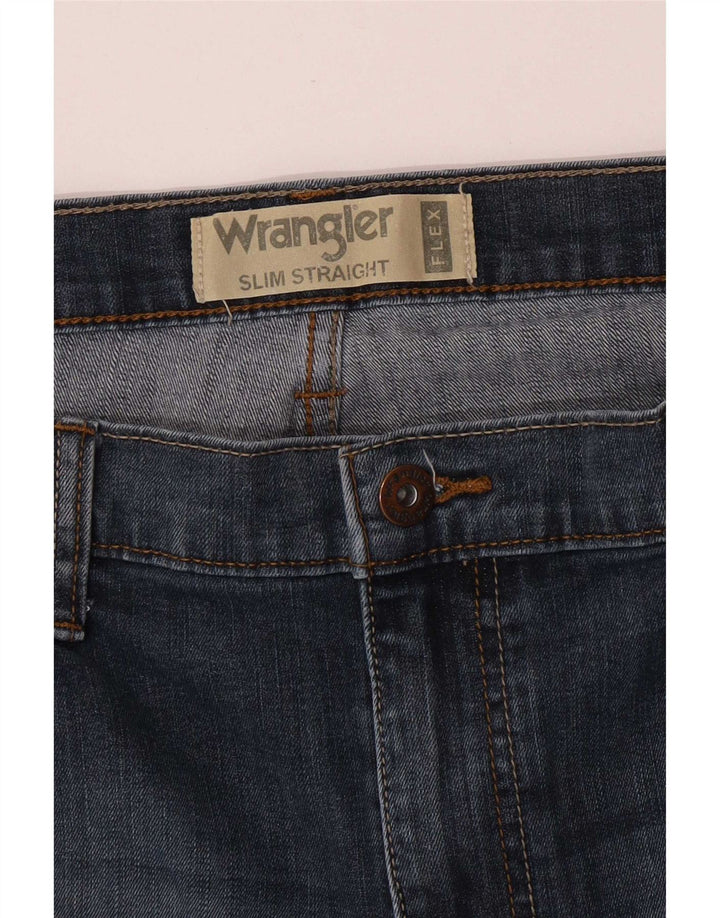 Wrangler Herren Slim Straight Jeans W38 L30 Blau