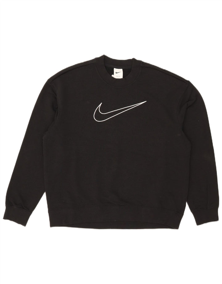 Nike Herren Dri Fit Graphic Sweatshirt Pullover Small Schwarz Baumwolle