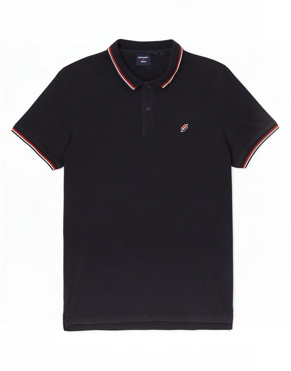 Superdry Herren-Poloshirt XL aus marineblauer Baumwolle