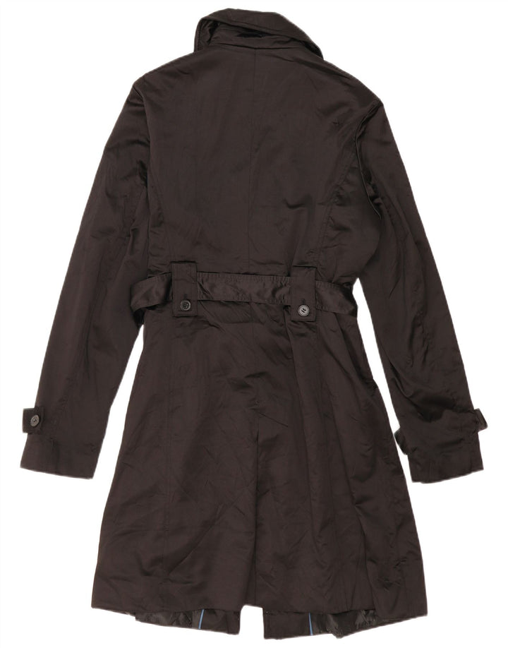 ZARA Womens Trench Coat UK 18 XL Black Polyester