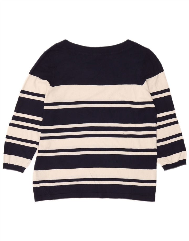 Marks & Spencer Damen-Pullover mit Rundhalsausschnitt, Gr. 14, mittleres Marineblau