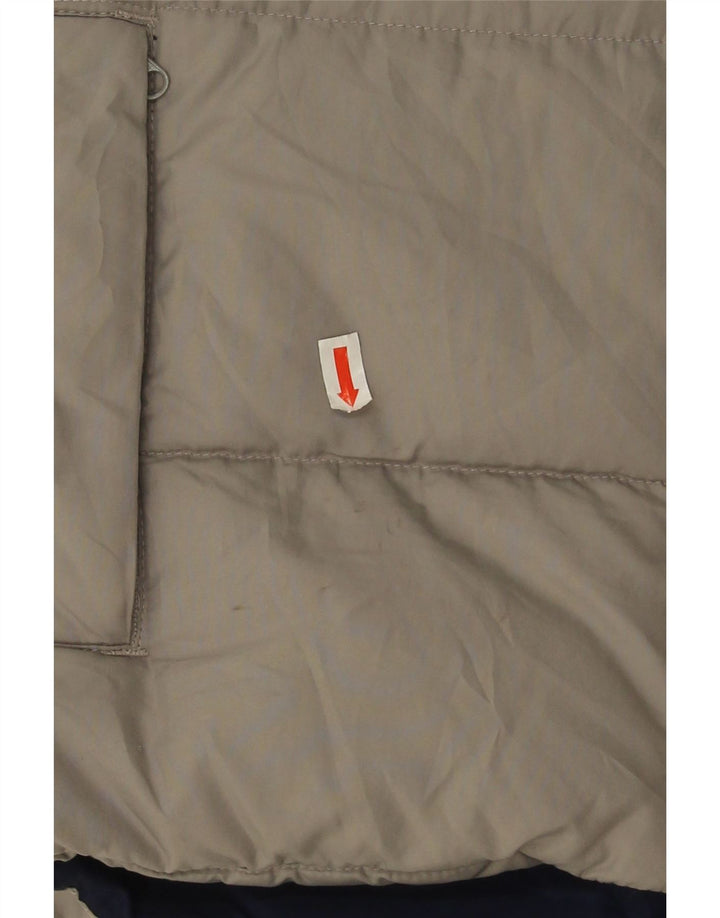 Nike Wattierte Weste für Jungen, 10–11 Jahre, mittelgraues Farbblock-Polyester