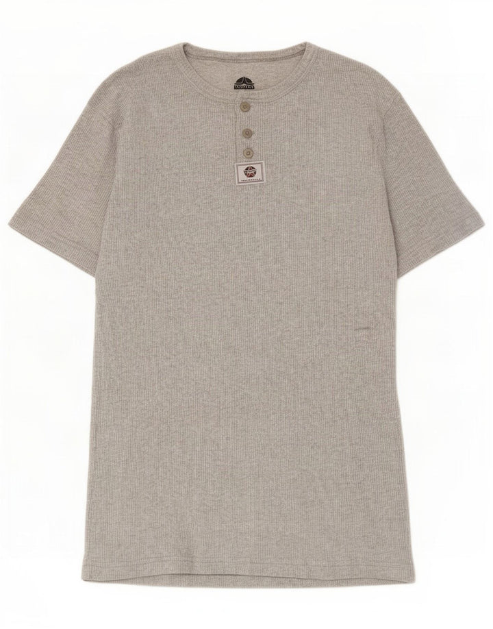 Vintage Herren T-Shirt Top Groß Grau