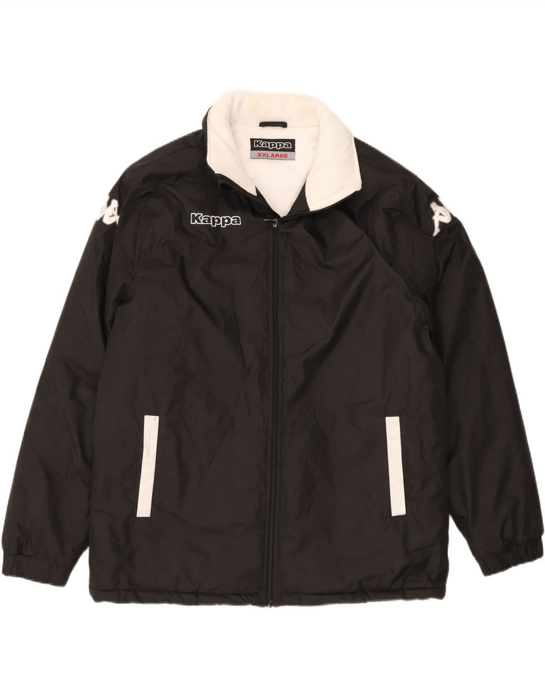 KAPPA Herren Windjacke UK 44 2XL Schwarz Polyester