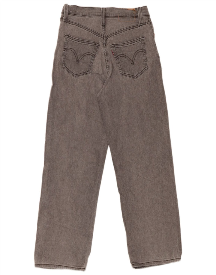 LEVI'S Damen-Jeans mit hoher Taille und weitem Bein, W24 L27, Grau