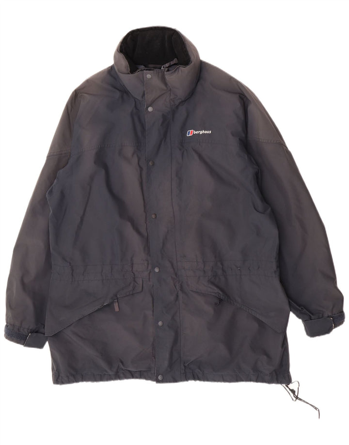 Berghaus Herren-Regenjacke mit Kapuze, UK 42, XL, Marineblau, Polyester