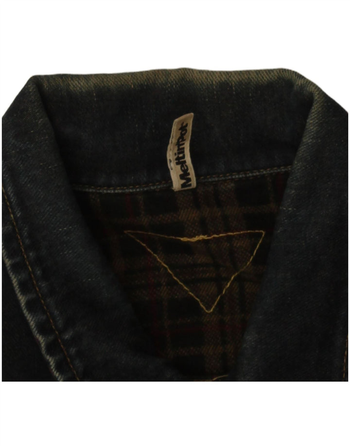 Meltin' Pot Herren Jeansjacke UK 36 Small Marineblau