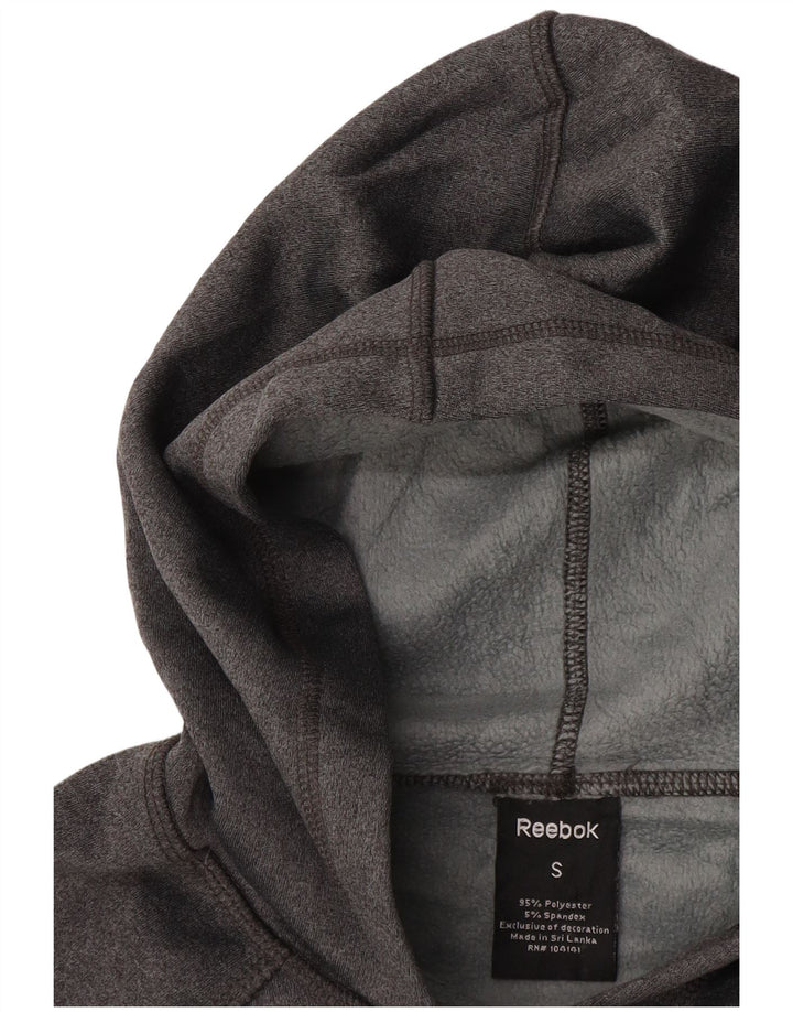 REEBOK Damen Kapuzenpullover UK 10 Small Grau Polyester