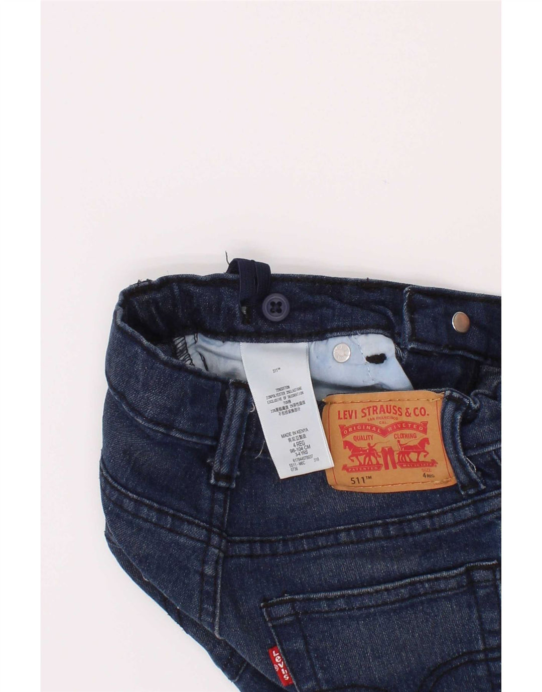 Levi's Jungen 511 Slim Jeans 3–4 Jahre W20 L18 Blaue Baumwolle