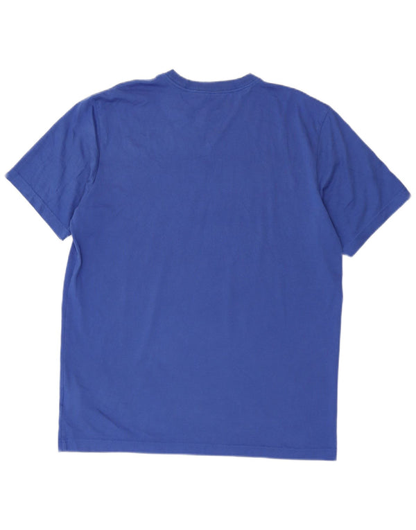 Nike Herren-T-Shirt mit Dri-Fit-Grafik, Größe L, aus blauer Baumwolle