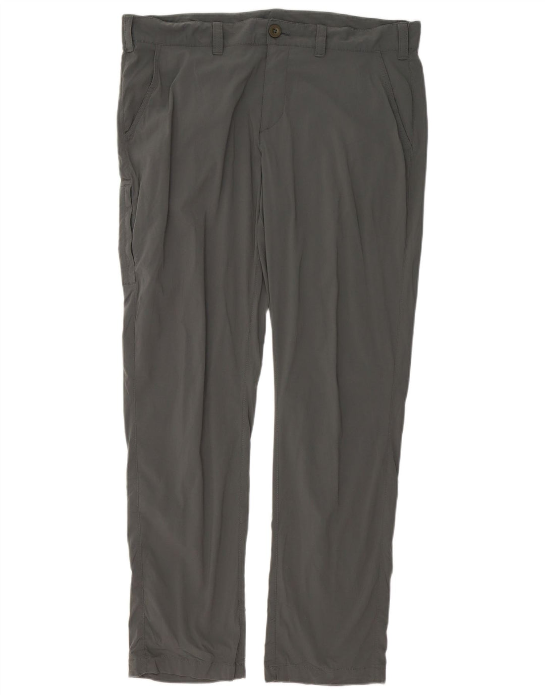 EDDIE BAUER Herren Slim Cargohose W38 L32 Graues Nylon
