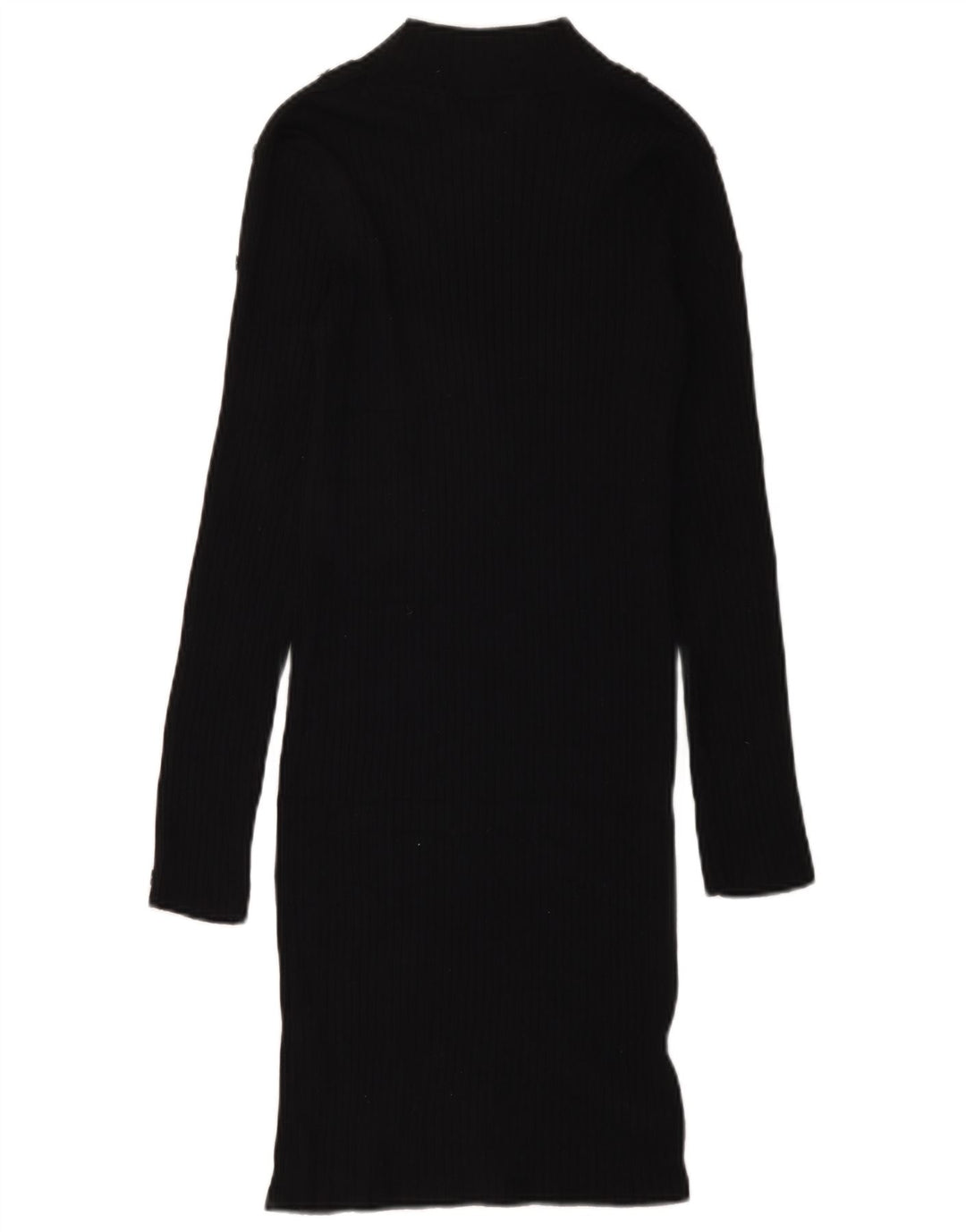 Zara Damen Pulloverkleid UK 12 Mittelschwarze Viskose