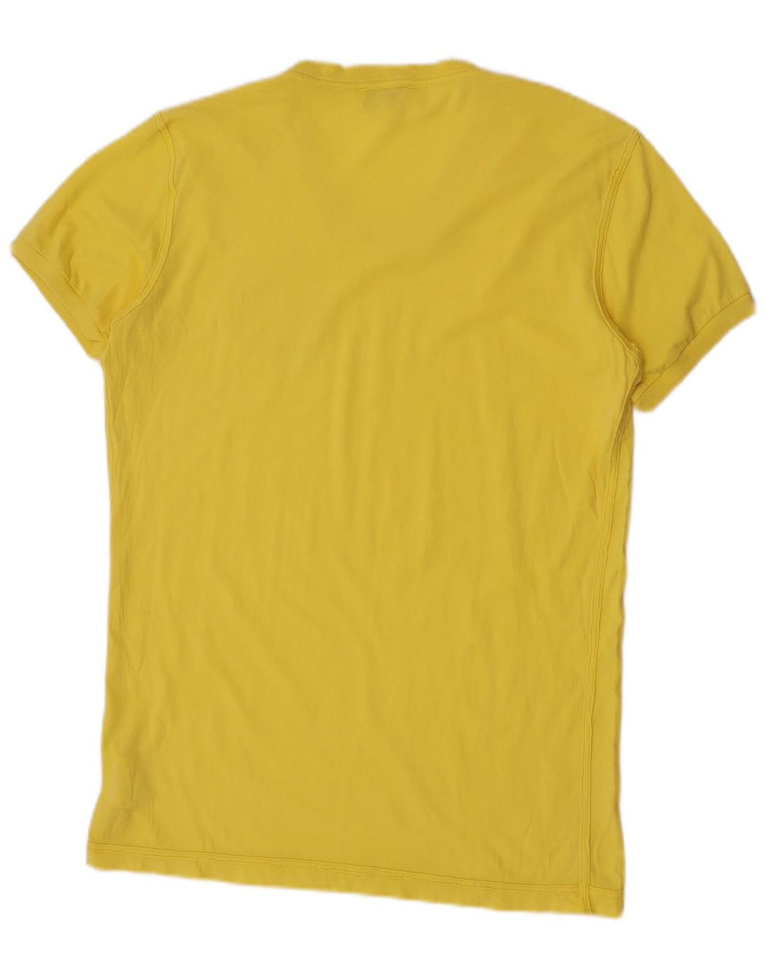 Diesel Herren-T-Shirt mit Grafik, groß, aus gelber Baumwolle