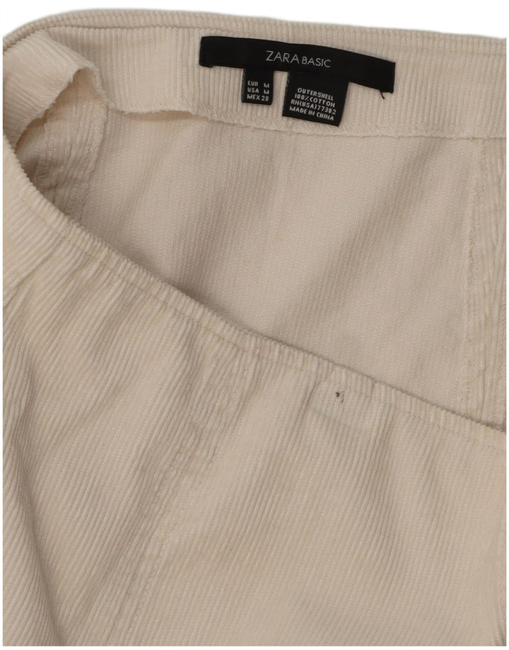 Zara Damen Cordrock Medium W32 Weiß