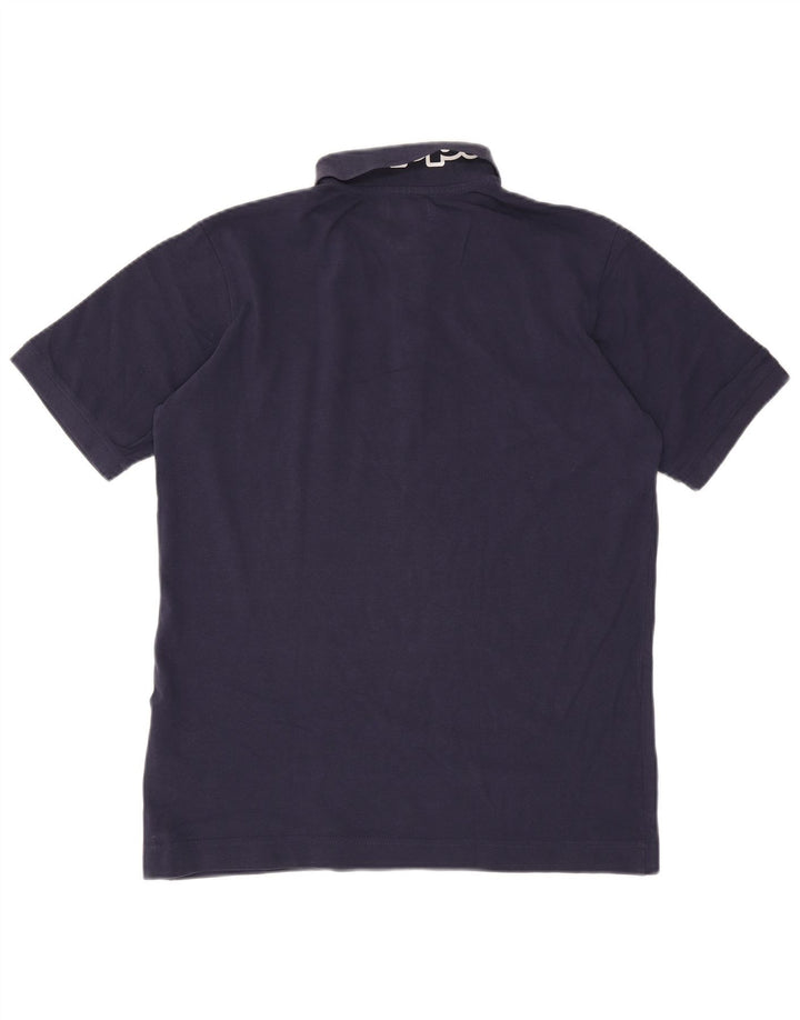 Kappa Herren-Poloshirt mit Grafik, groß, marineblaue Baumwolle