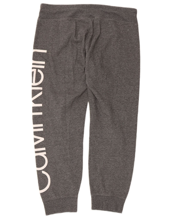 Calvin Klein Damen Trainingshose Jogger UK 16 Large Grau meliert