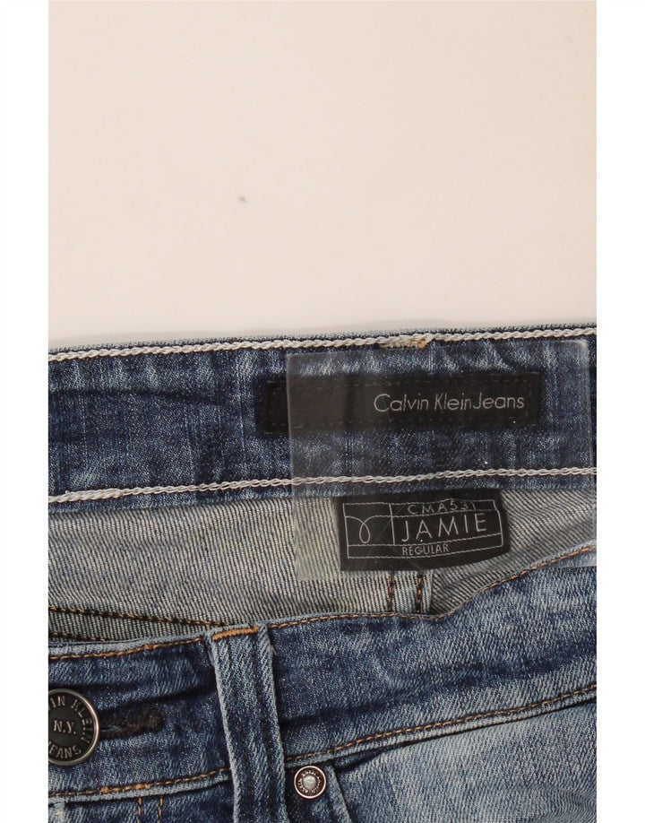 CALVIN KLEIN Damen Jamie Straight Jeans W32 L33 Blau