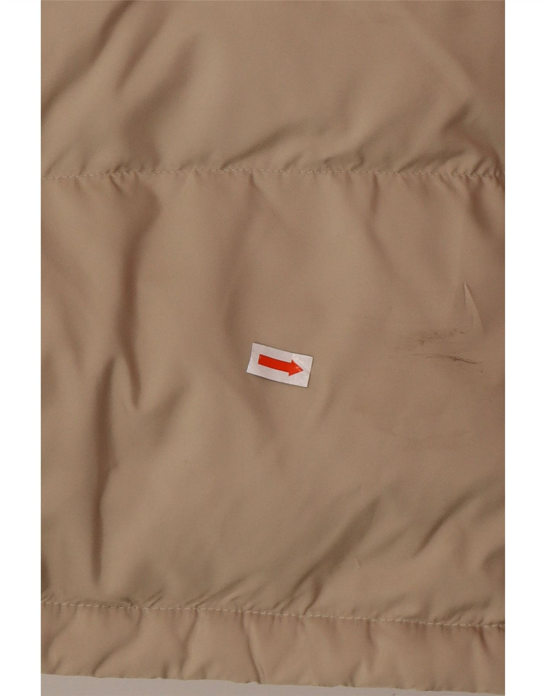 FILA Wattierte Herrenjacke mit Kapuze, UK 38, mittelbeigefarbenes Polyester