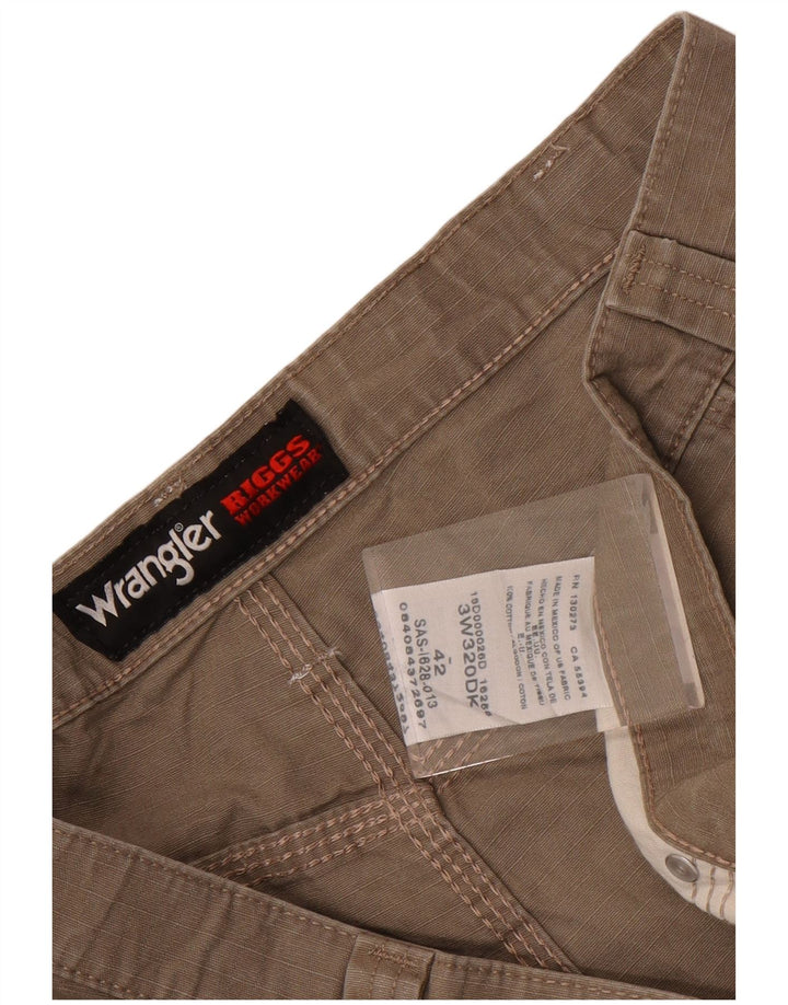 Wrangler Herren Cargoshorts W42 2XL Beige Baumwolle