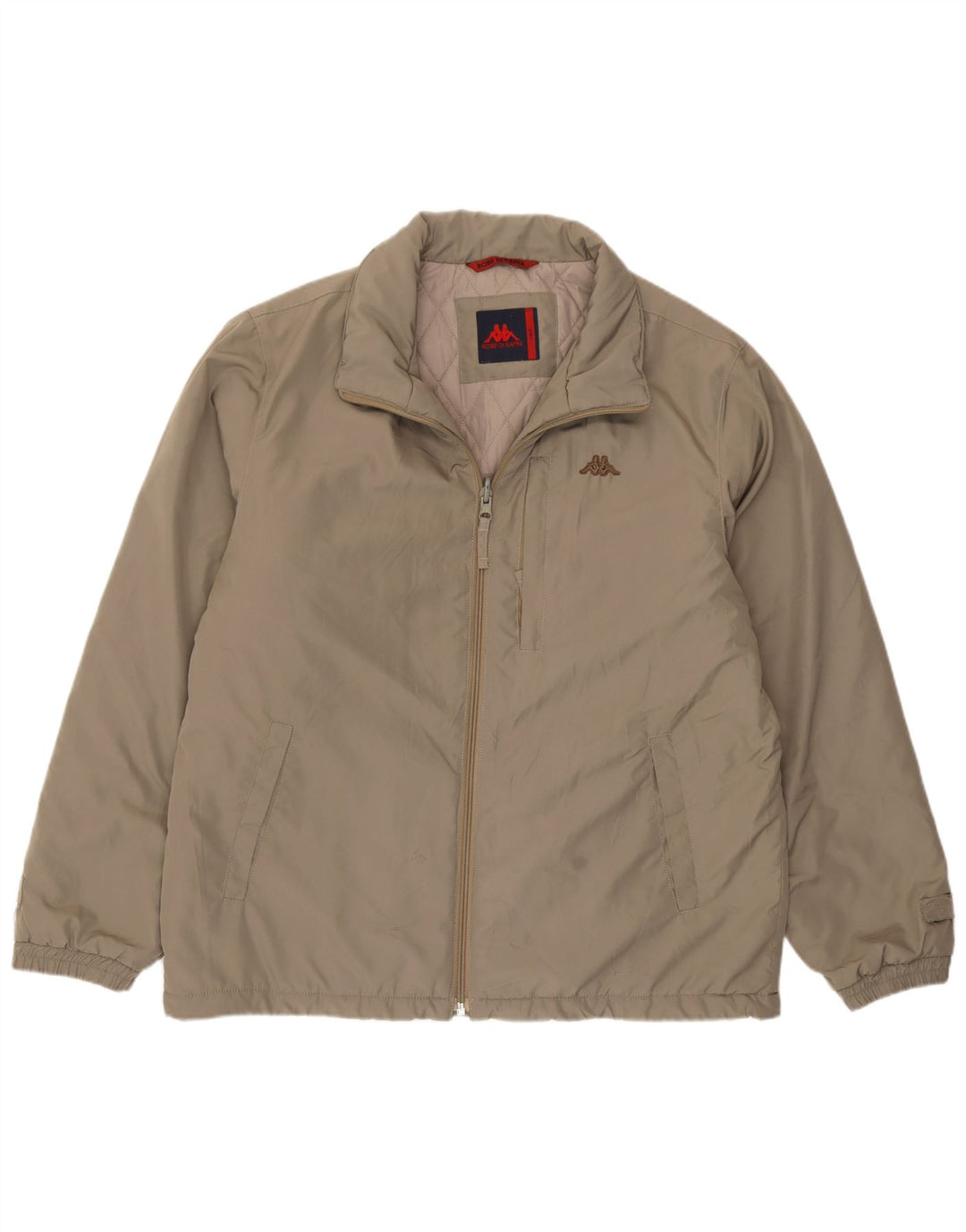 Kappa Herren Wattierte Jacke UK 40 Large Braun Polyamid